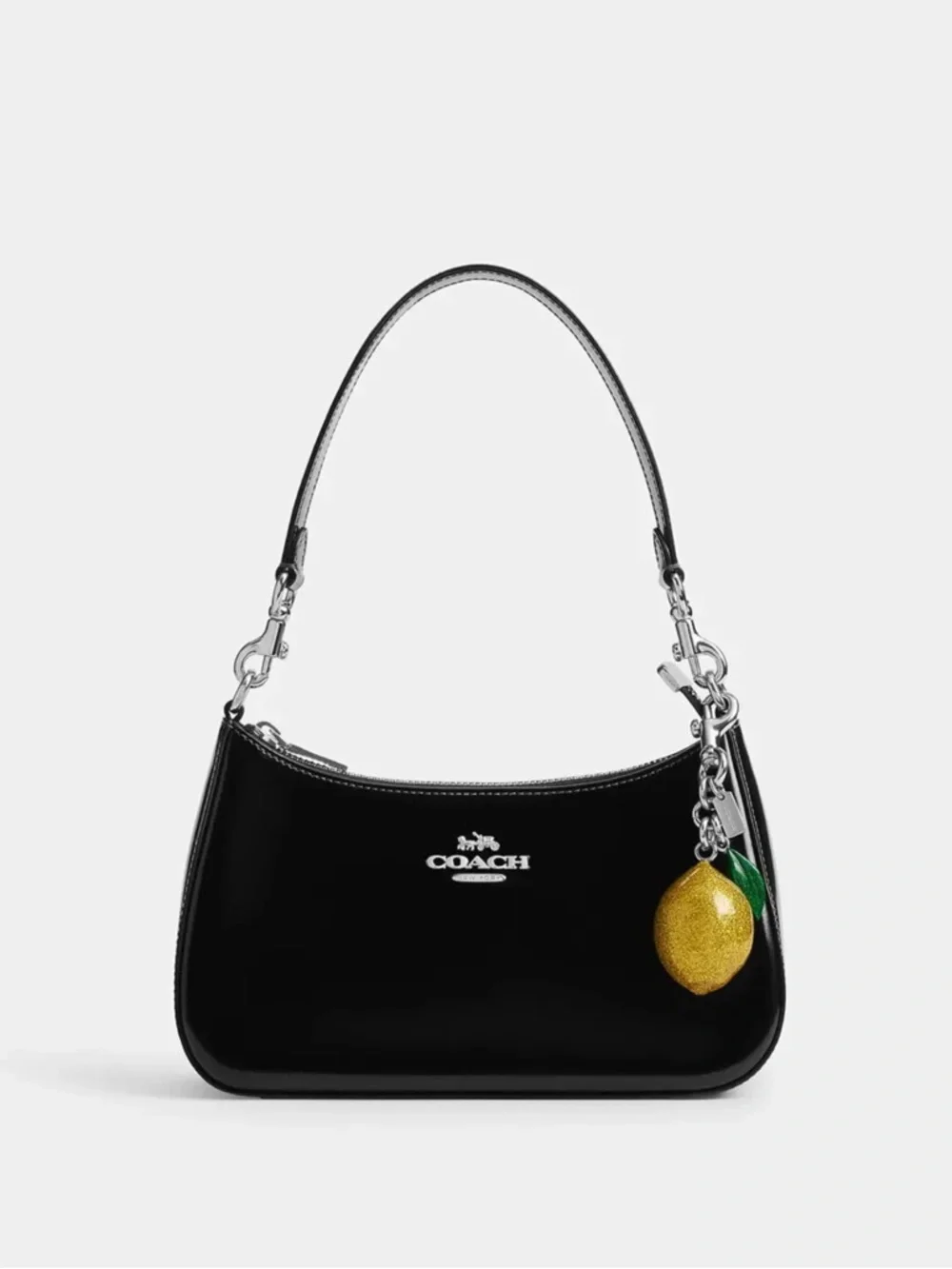 Coach Lemon Bag Charm w/ Silver Hardware